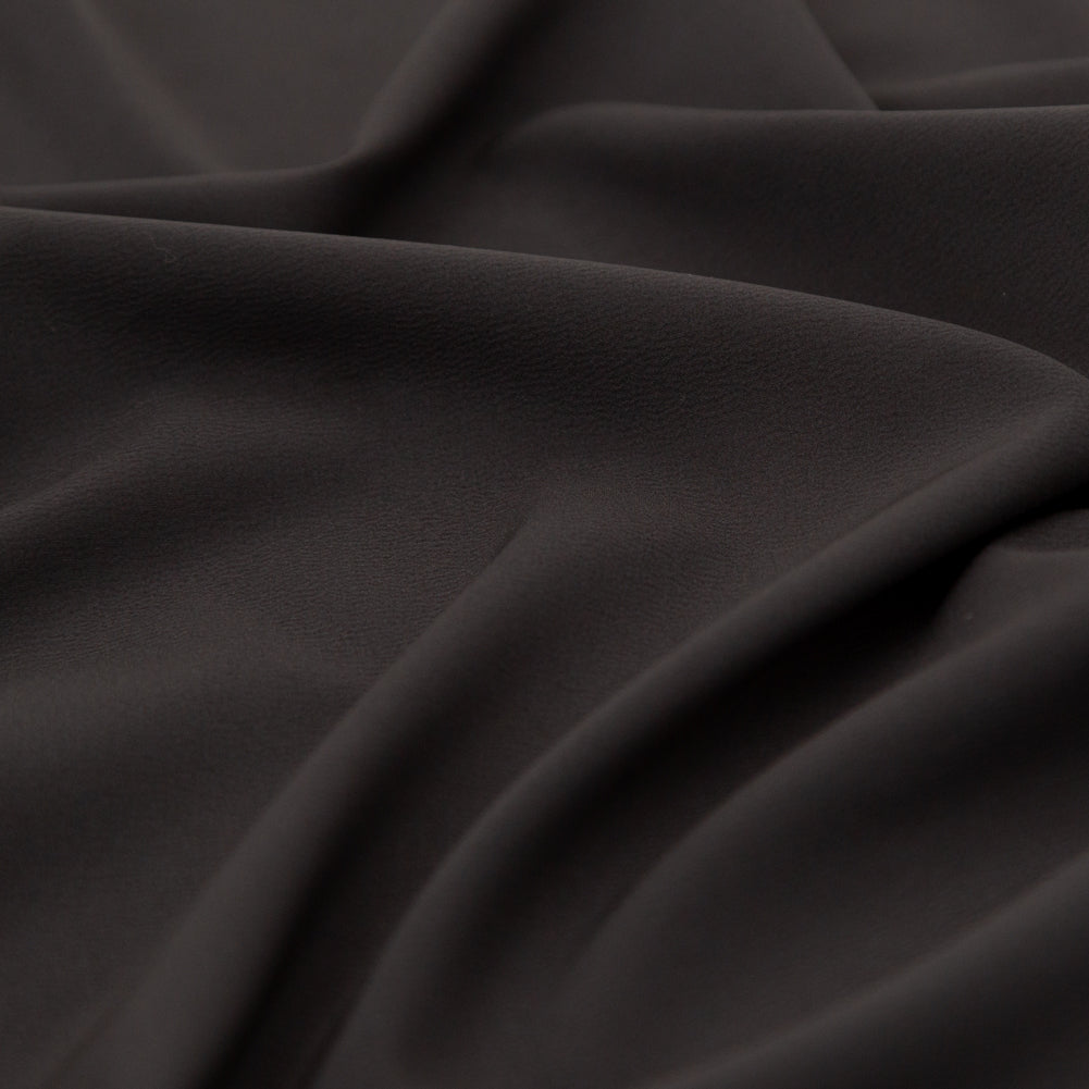 Theory Charcoal Stretch Polyester Crepe de Chine Detail