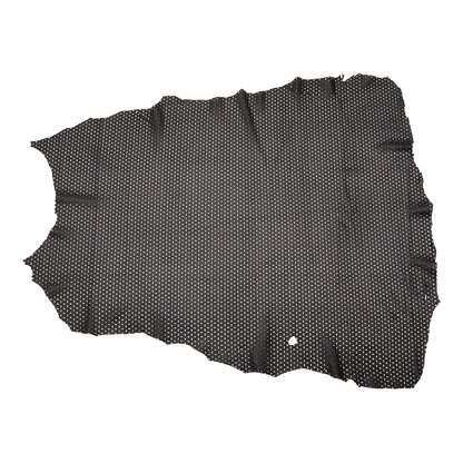 Medium Black Perforated Lamb Leather