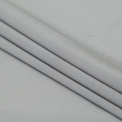 Theory Pearl Gray Stretch Polyester Crepe de Chine Folded