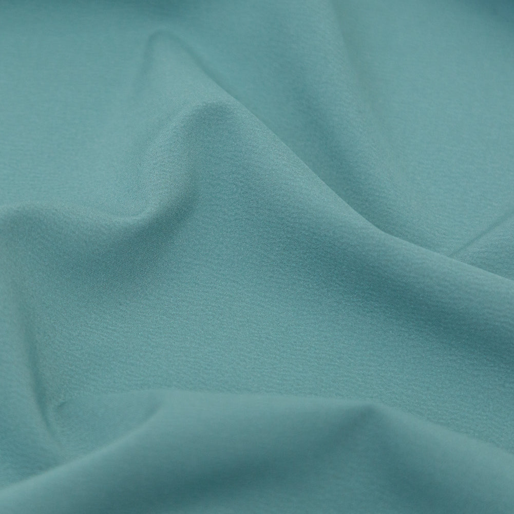 Theory Aegean Blue Stretch Polyester Crepe de Chine Detail