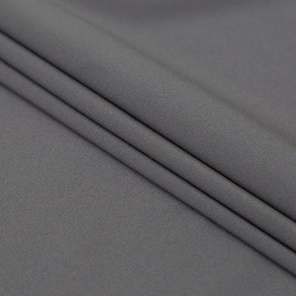 Theory Pewter Stretch Polyester Crepe de Chine Folded