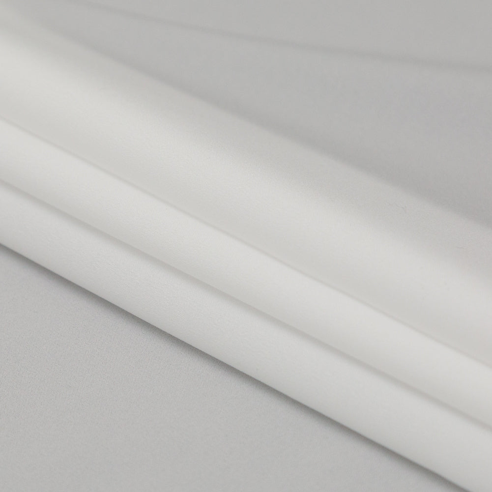 Theory White Stretch Polyester Crepe Folded