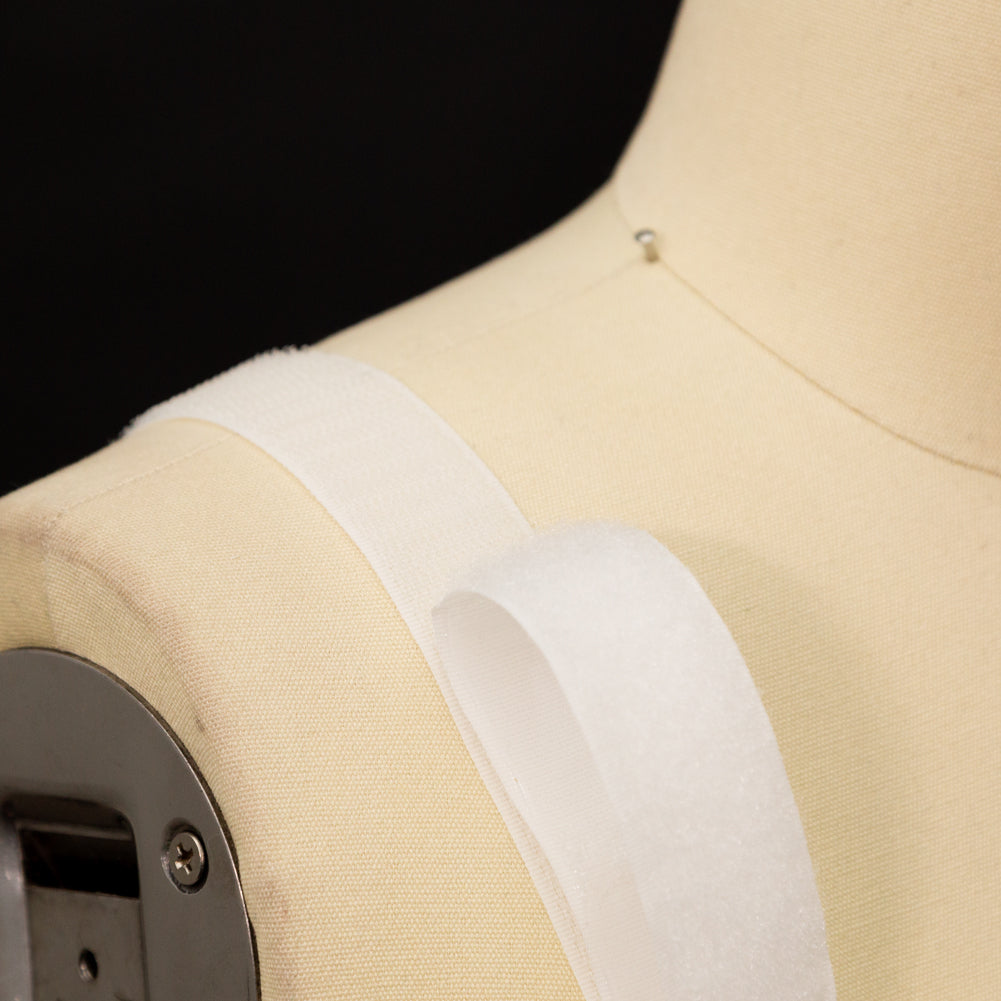 White Sticky Back VELCRO&reg; Brand Fastener - 1" Detail