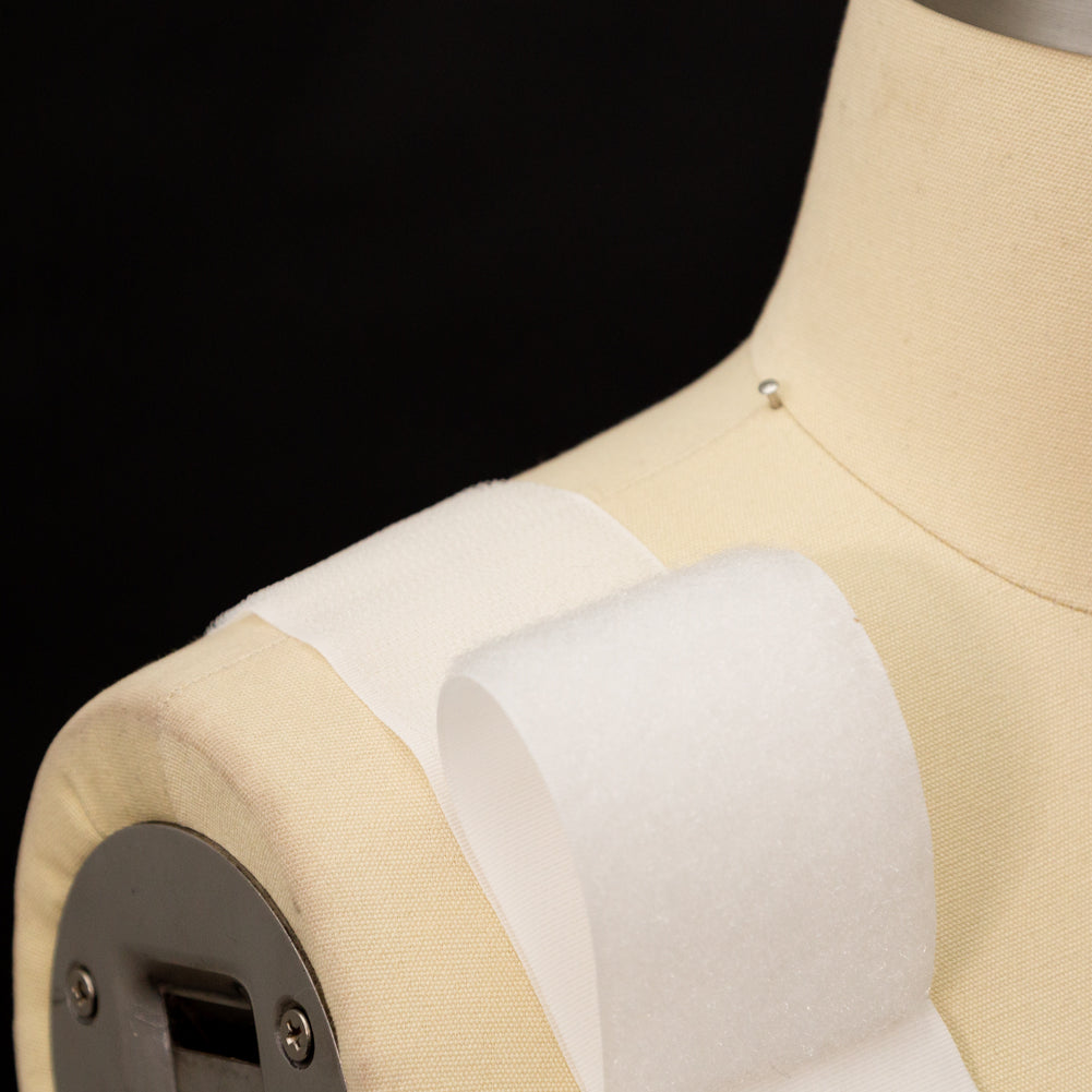 White Sticky Back VELCRO&reg; Brand Fastener - 2" Detail