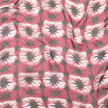 Cerise Tie Dye Silk Chiffon