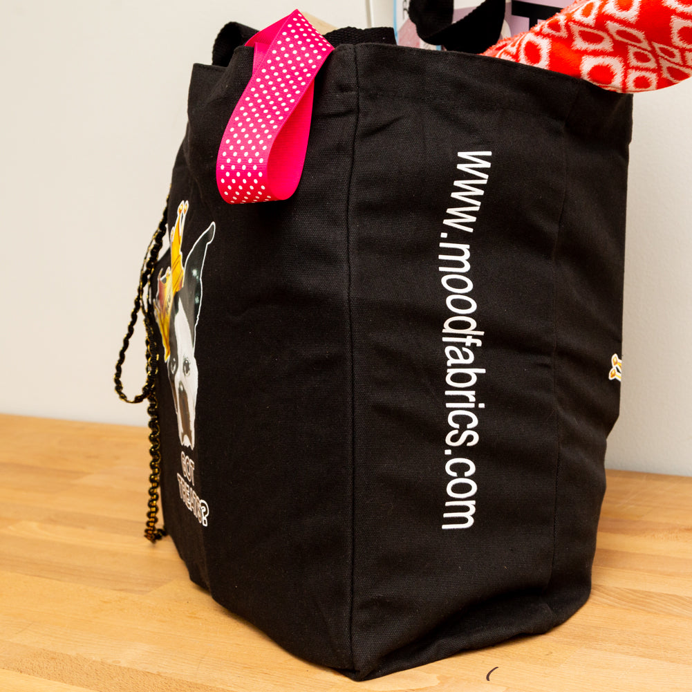 Mood Designer Fabrics Got Treats Tote Bag Folded