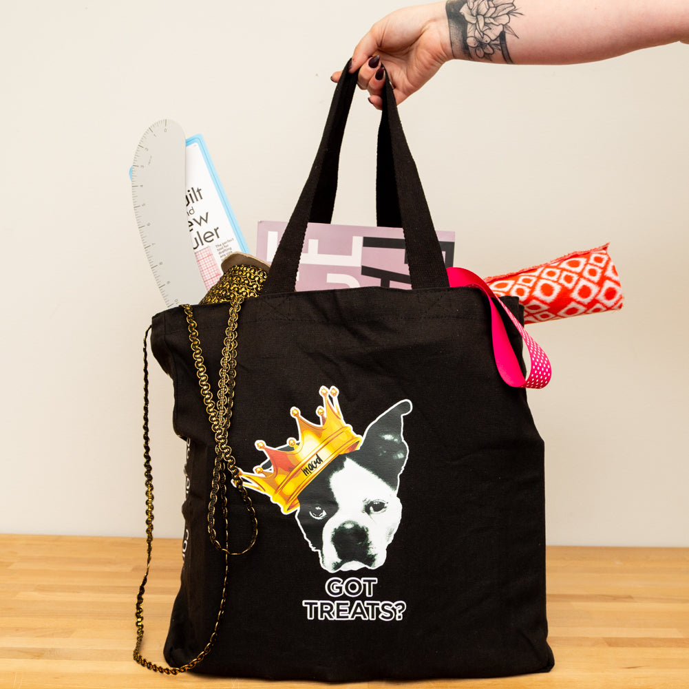 Mood Designer Fabrics Got Treats Tote Bag Detail