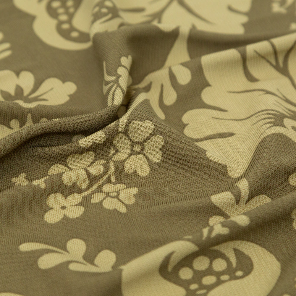 Treetop Floral Printed Rayon Knit Detail