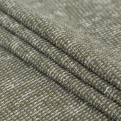 Italian Olive and White Heathered Stretch Knit Folded