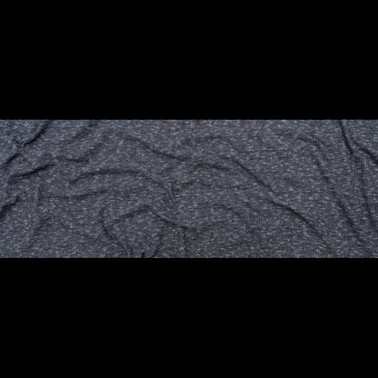 Italian Black and White Heathered Stretch Knit Full
