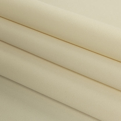 Vanilla Ice Polyester Bonded Crepe Double Cloth Folded