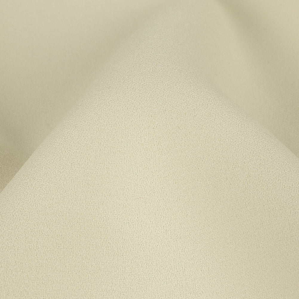 Vanilla Ice Polyester Bonded Crepe Double Cloth Detail