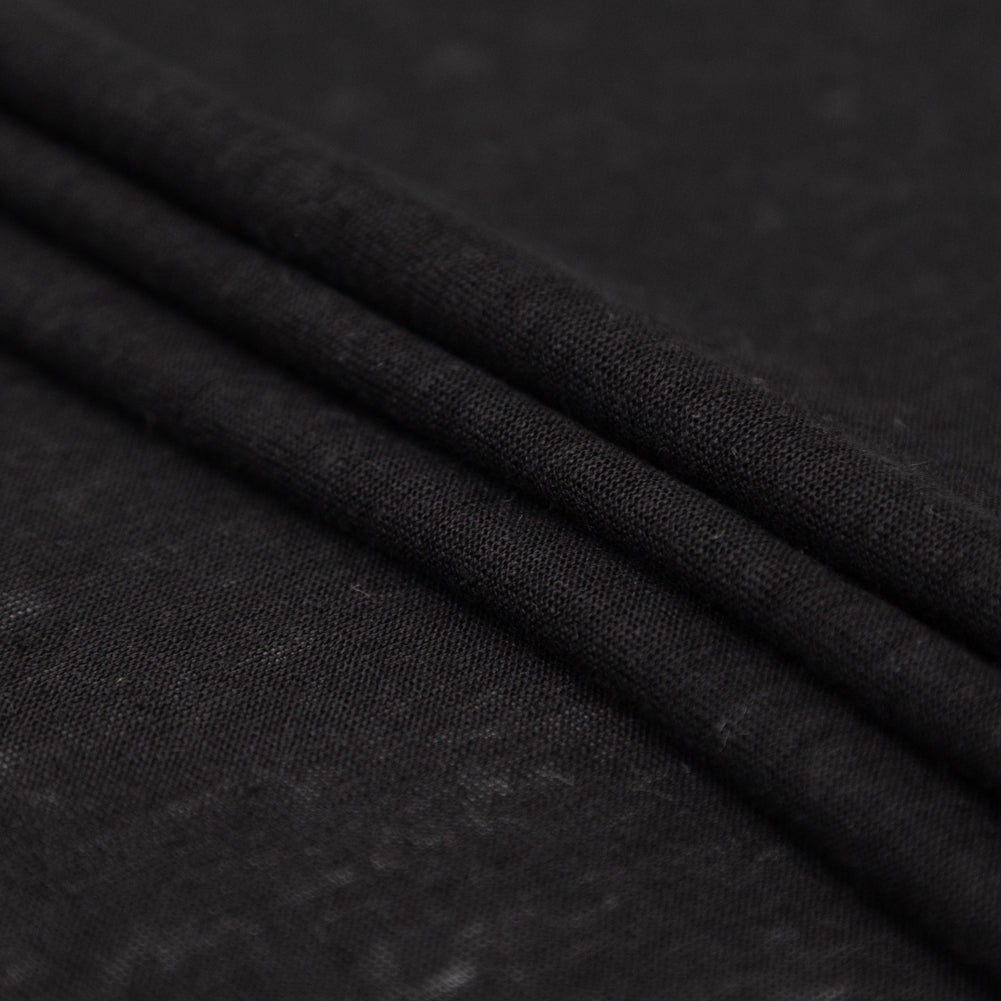 Linen Knit - Black - Castello Collection Detail