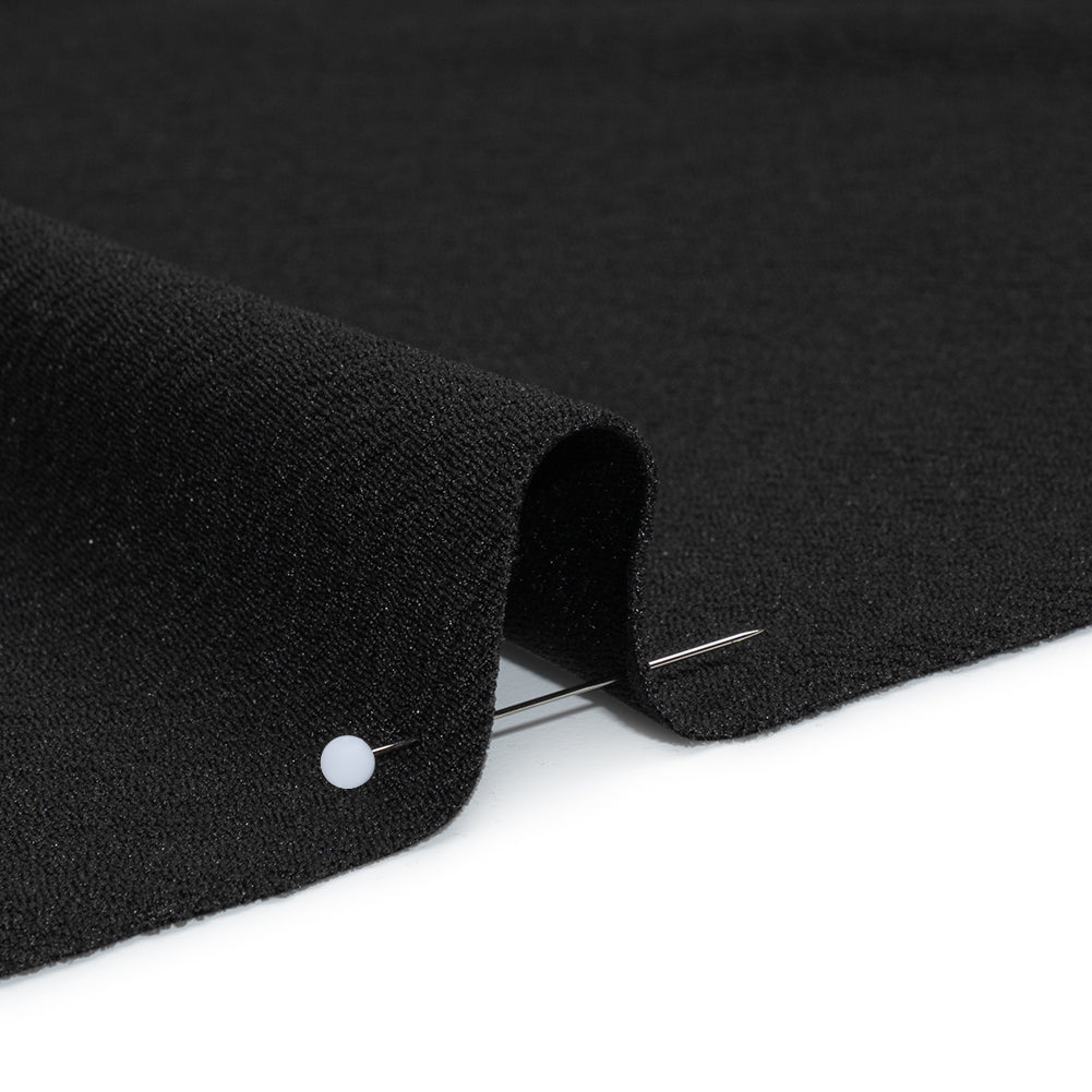 Stretch Liverpool Knit - Black - Evangeline Collection - Detail
