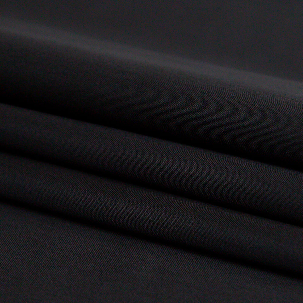 Jessica Black Stretch Satin - Folded