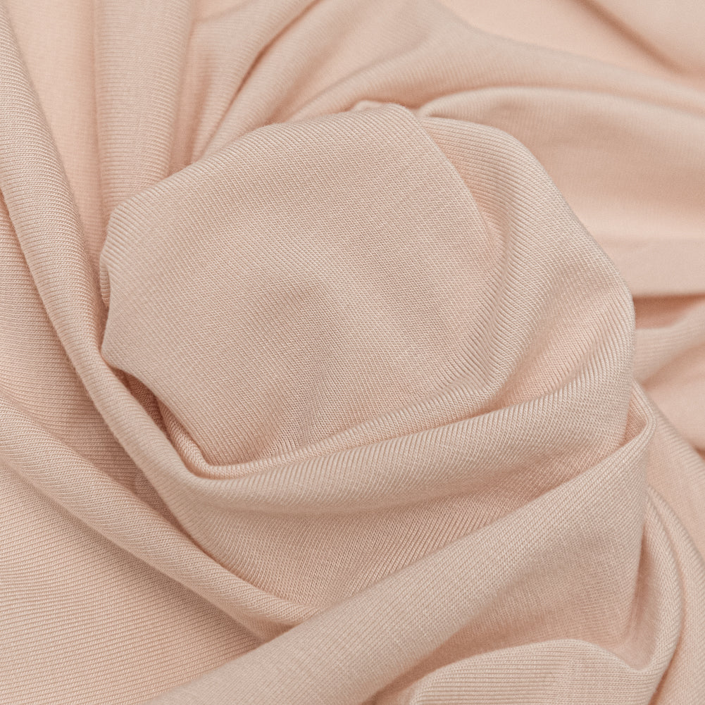 Vanilla Cream Stretch Rayon Jersey Detail