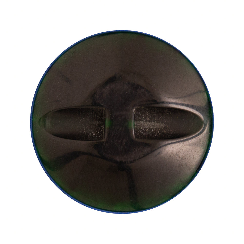 Green Self Shank Plastic Button - 44L/28mm Detail
