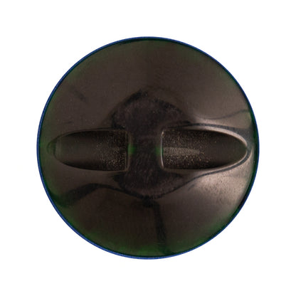 Green Self Shank Plastic Button - 44L/28mm Detail