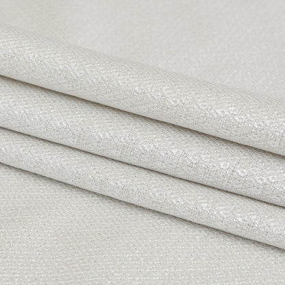 Phillip Lim Metallic Silver and Birch Diamond Patterned Cotton Tweed Folded