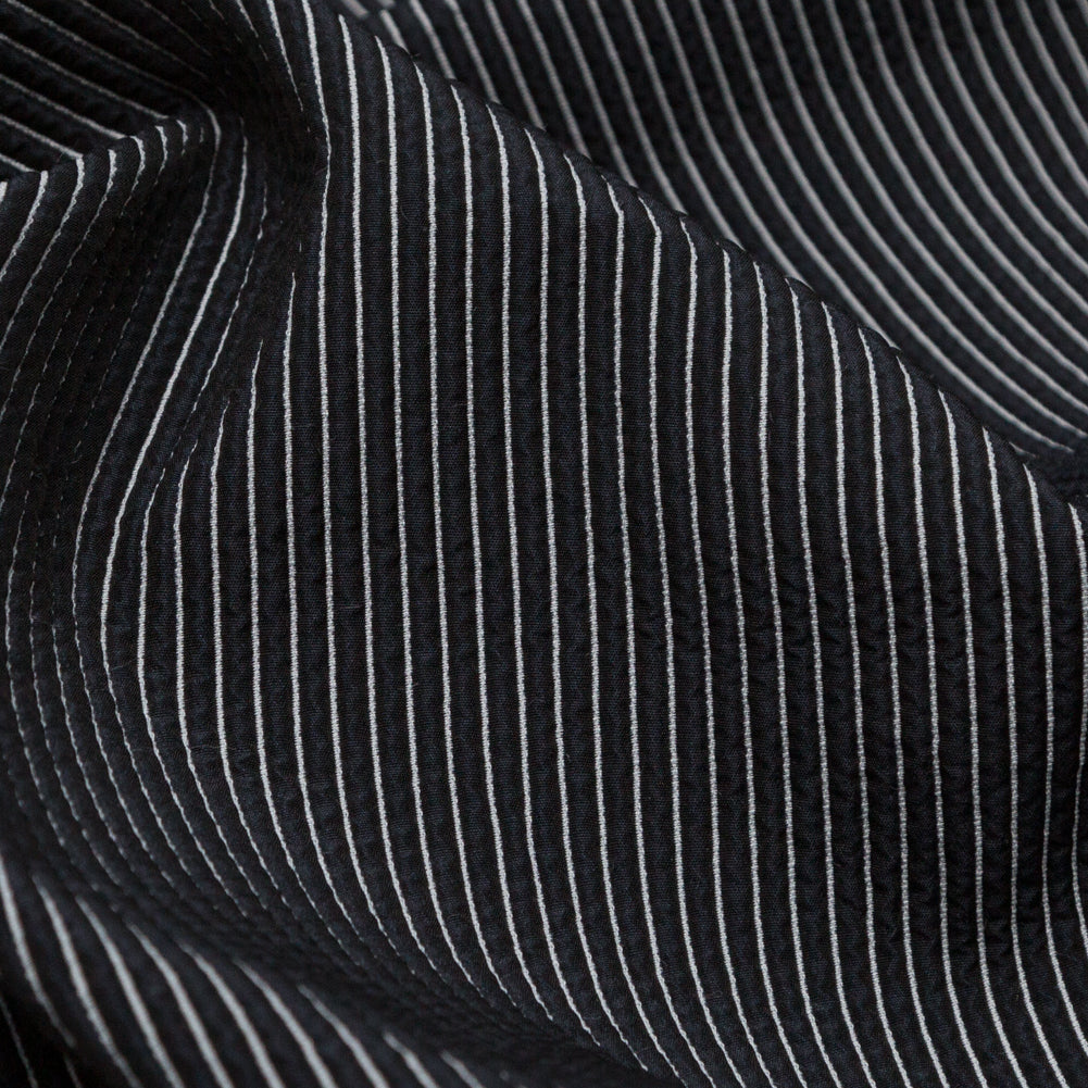 Phantom and Cool Gray Striped Ribbed Matelasse Detail