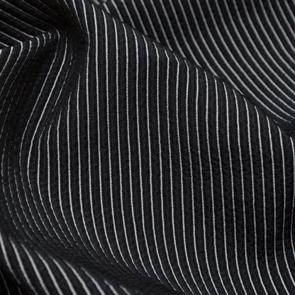 Phantom and Cool Gray Striped Ribbed Matelasse Detail