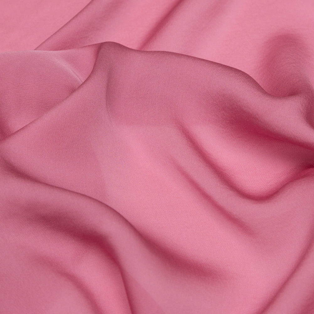 Mesa Rose Satin-Faced Silk Chiffon Detail