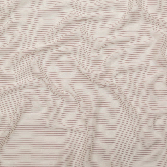 Double Pinstriped Silk Lining by The Row - Ivory and Burgundy