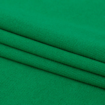 Deep Mint Heavy 1x1 Cotton Rib Knit Folded