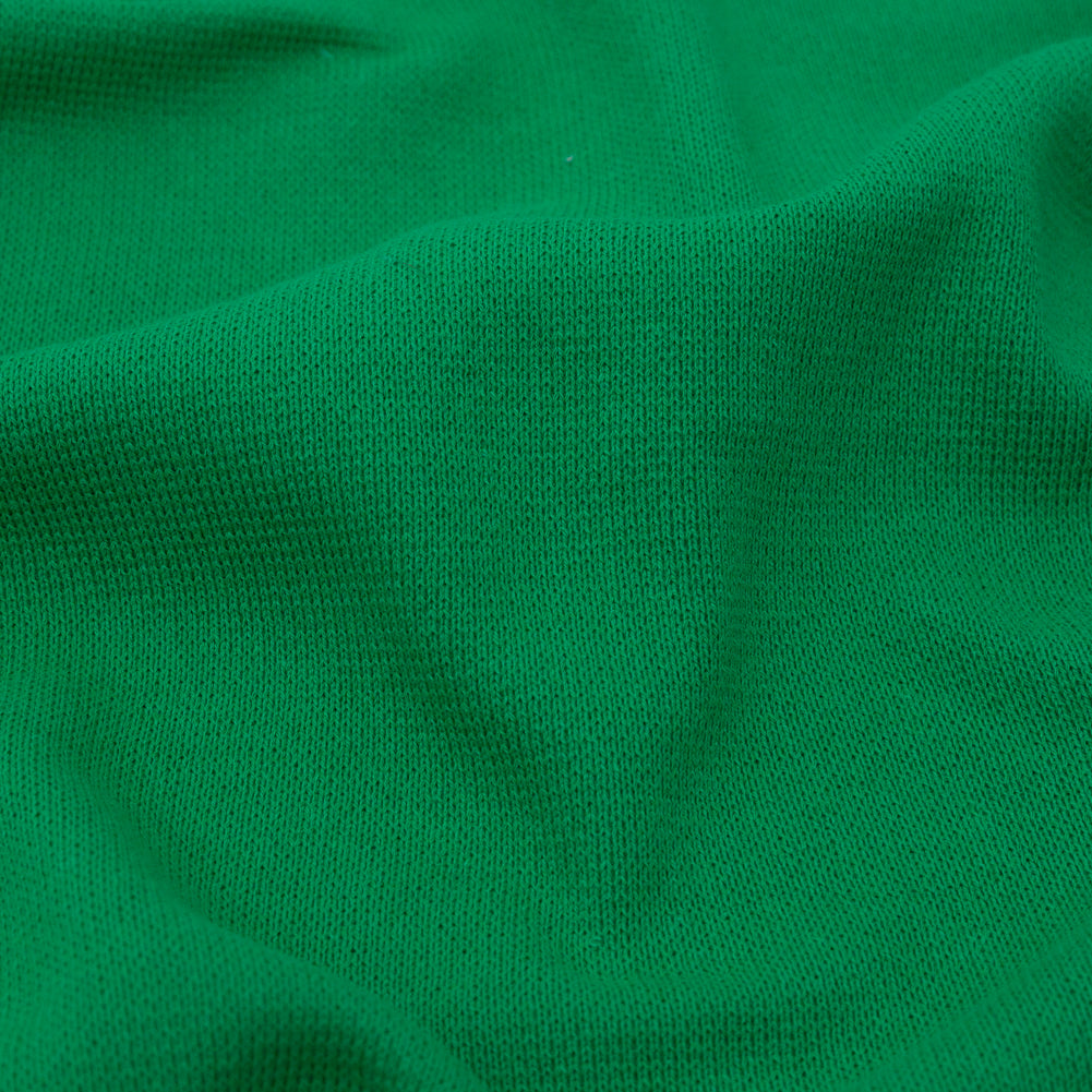 Deep Mint Heavy 1x1 Cotton Rib Knit Detail