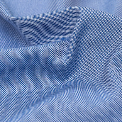Heathered Hydrangea Mercerized Cotton Shirting Detail