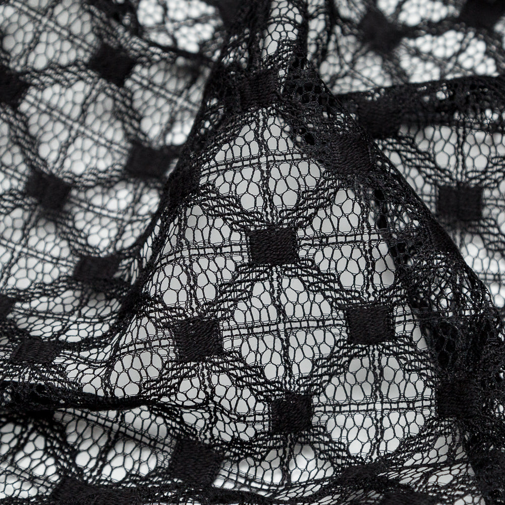 Milly Black Diamond Polyester Lace Detail