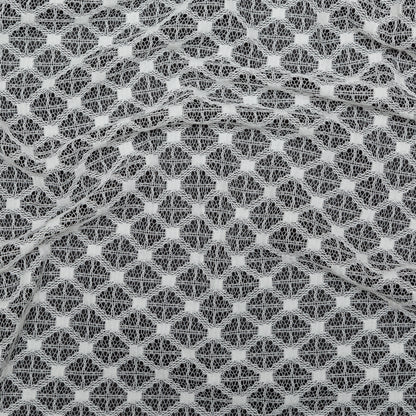 Milly White Diamond Polyester Lace