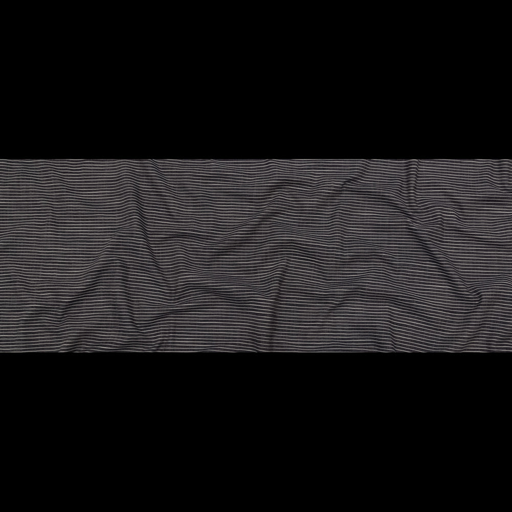 Tornado and Dove Striped Organic Cotton Dobby Folded