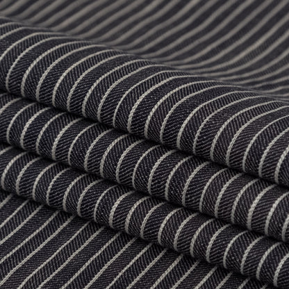 Tornado and Dove Striped Organic Cotton Dobby Detail