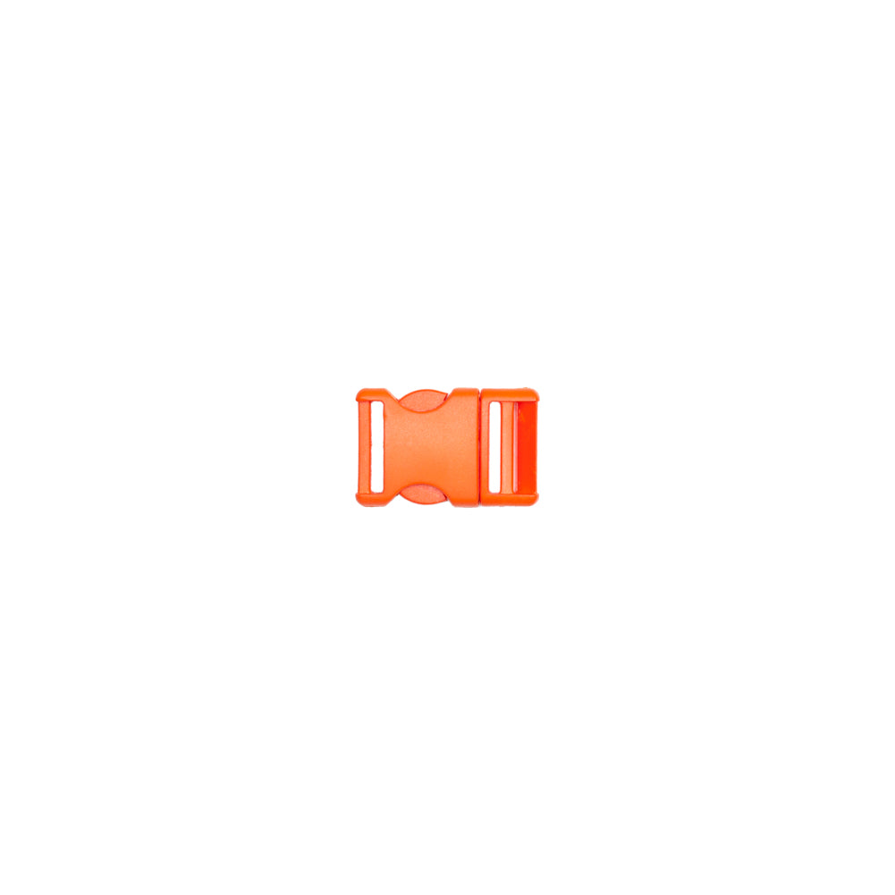 Lucille Italian Small Red Orange Plastic Release Buckle Detail