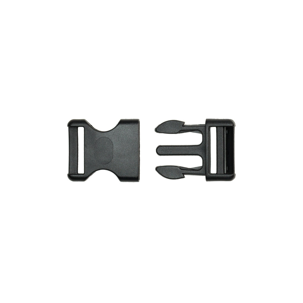 Lucille Italian Medium Black Plastic Release Buckle