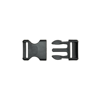 Lucille Italian Medium Black Plastic Release Buckle