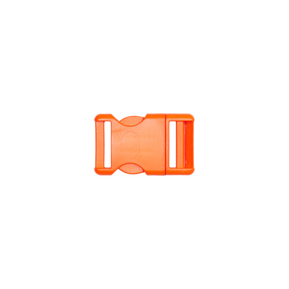 Lucille Italian Medium Red Orange Plastic Release Buckle Detail