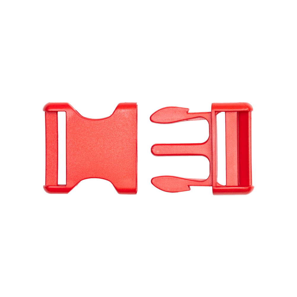 Lucille Lucille Italian Large Fiery Red Plastic Release Buckle