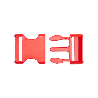Lucille Lucille Italian Large Fiery Red Plastic Release Buckle