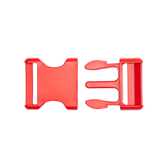 Lucille Lucille Italian Large Fiery Red Plastic Release Buckle