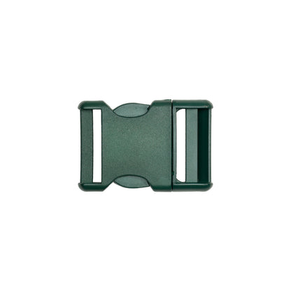 Lucille Italian Large Hunter Green Plastic Release Buckle Detail