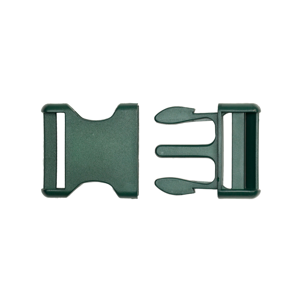 Lucille Italian Large Hunter Green Plastic Release Buckle
