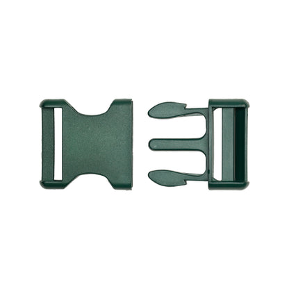 Lucille Italian Large Hunter Green Plastic Release Buckle