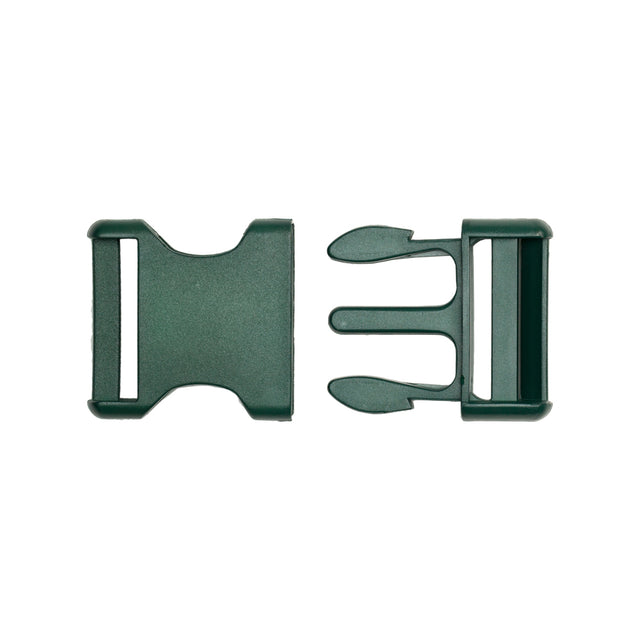 Lucille Italian Large Hunter Green Plastic Release Buckle