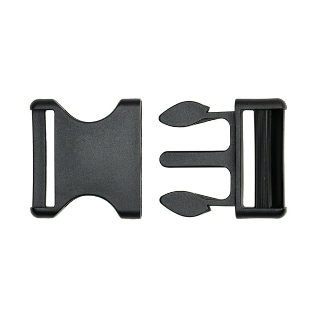 Lucille Italian Extra Large Black Plastic Release Buckle