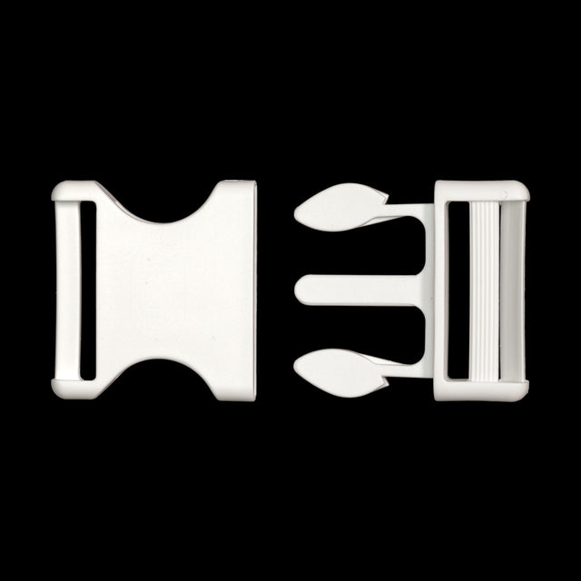 Lucille Italian Extra Large Cloud Dancer Plastic Release Buckle