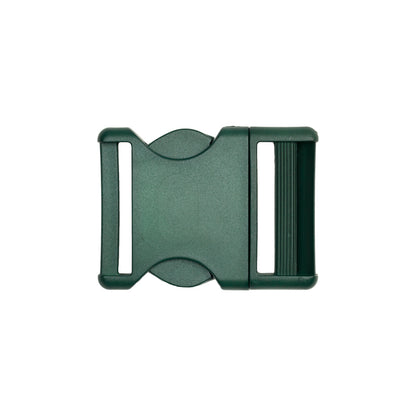 Lucille Italian Extra Large Hunter Green Plastic Release Buckle Detail