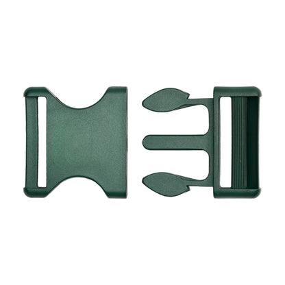 Lucille Italian Extra Large Hunter Green Plastic Release Buckle