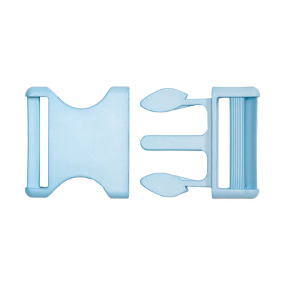 Lucille Italian Extra Large Plume Blue Plastic Release Buckle